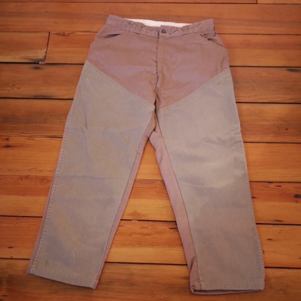 Vintage Ted Williams Sears Roebuck Cotton Reinforced Hunting Outdoor Pants 32x25